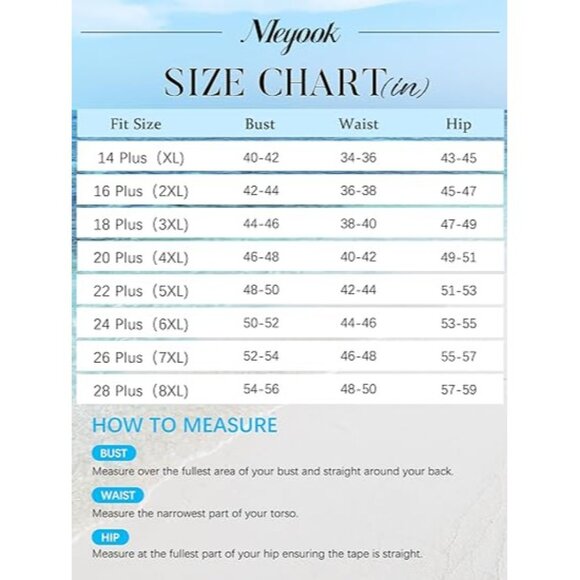 Nieyook Chest Drawstring Striped Swimdress High Waisted Boy Shorts Size 24W - Picture 10 of 11